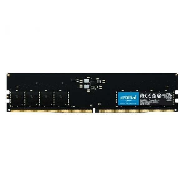 رم کامپیوتر کروشیال تک کاناله مدل CT8 فرکانس 4800 مگاهرتز DDR5 تایمینگ CL40 حافظه 8 گیگابایت