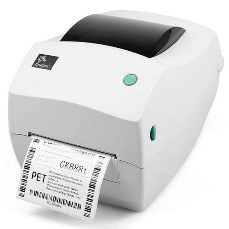 پرینتر لیبل زن زبرا مدل GK888T استوک بسیار تمیز